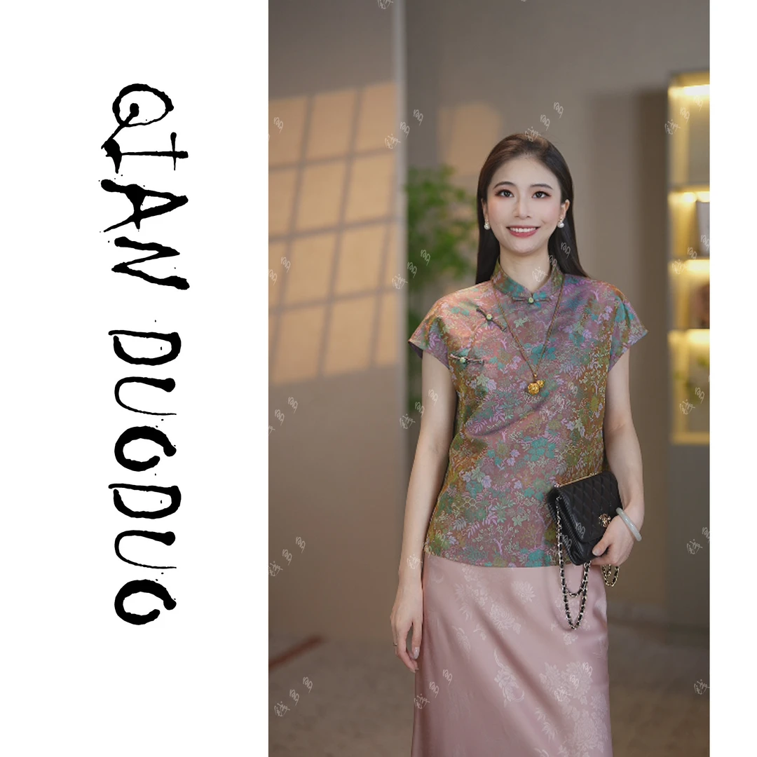 雅姿锦【蜀锦·小圆满】桑蚕丝轻奢气质百搭时尚日常风SYX67182029