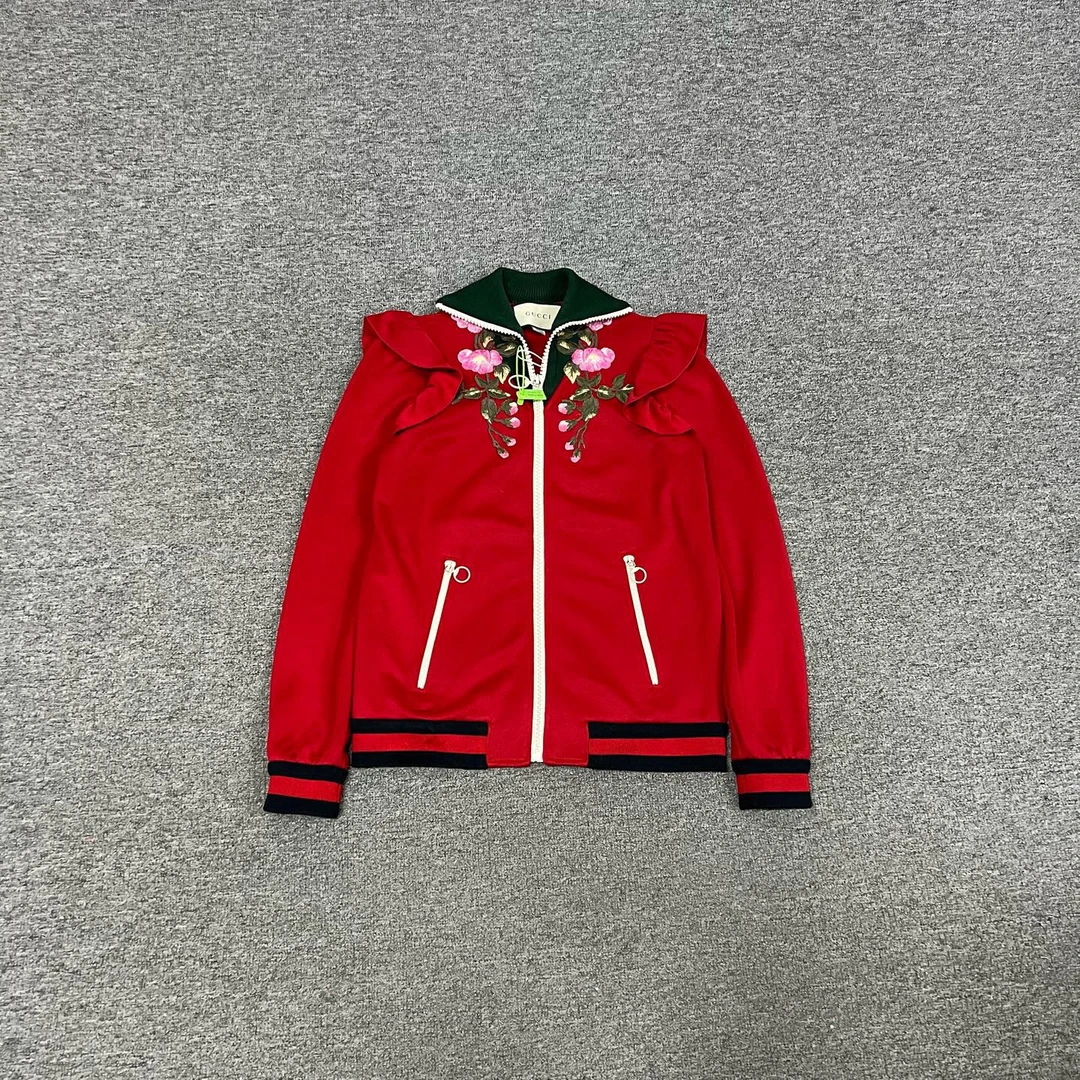 99新 AMIPARIS Gucci 红色 刺绣 外套