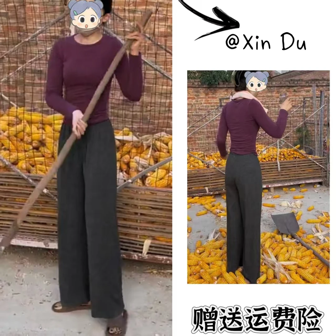 2025秋冬季新款时尚显瘦气质女士网红洋气两件套百搭款D24279