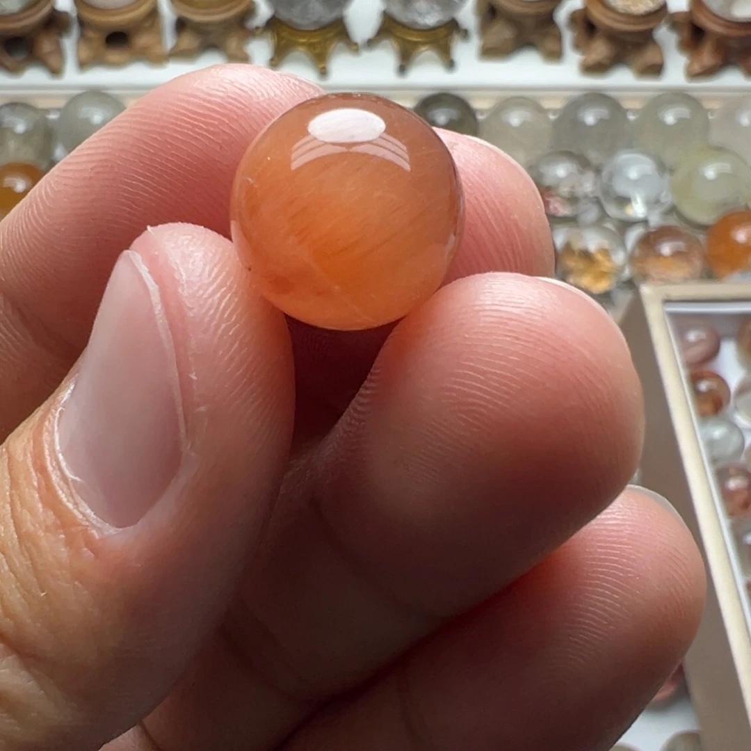 水晶未镶嵌珠宝半成品兔毛球