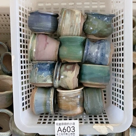 紫砂花盆603微瑕品口径3到4左右