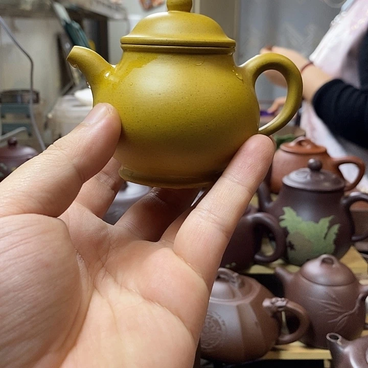 茶壶紫砂潘壶 半手工制作