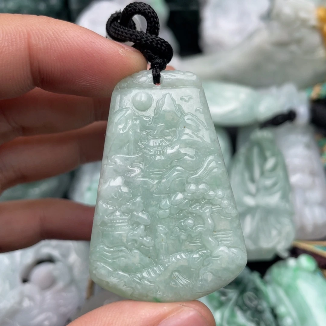 翡翠未镶嵌吊坠(不含链)