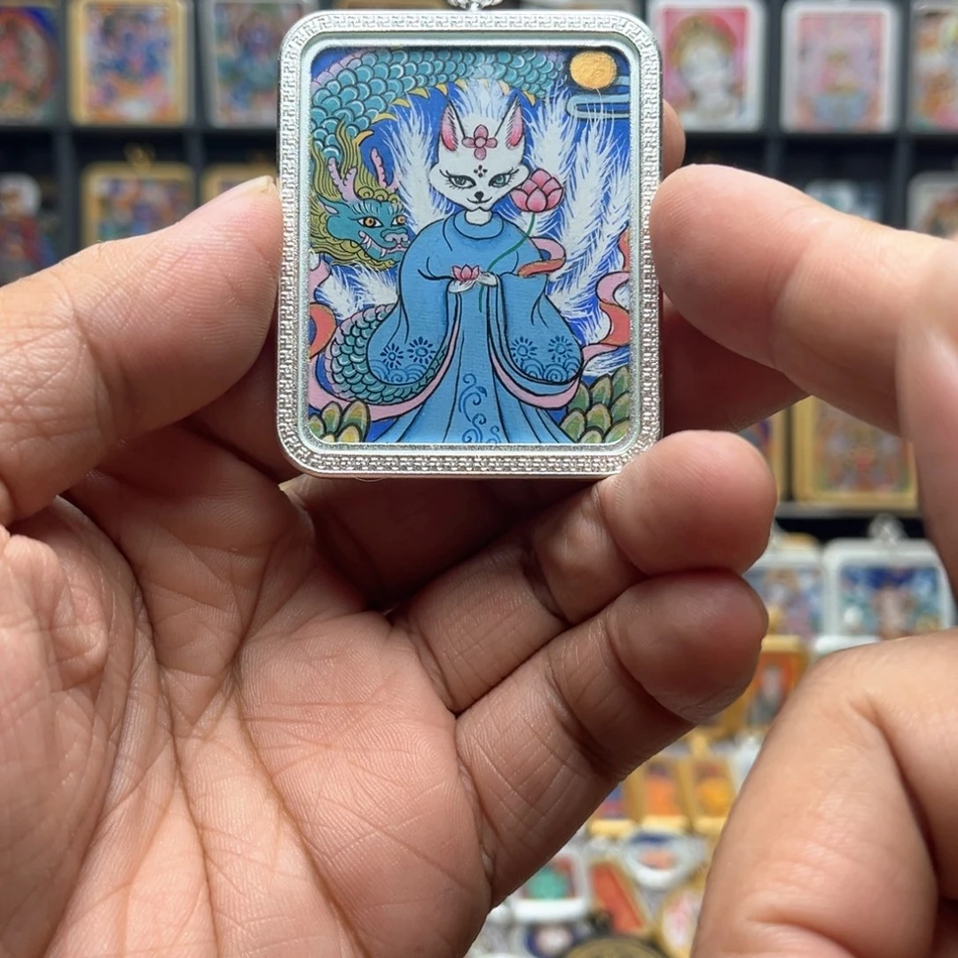 吊坠纯手绘小九福利卡