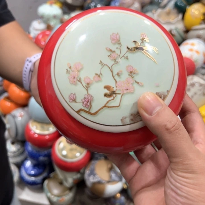 瑕疵福利品陶瓷茶叶罐介意勿拍