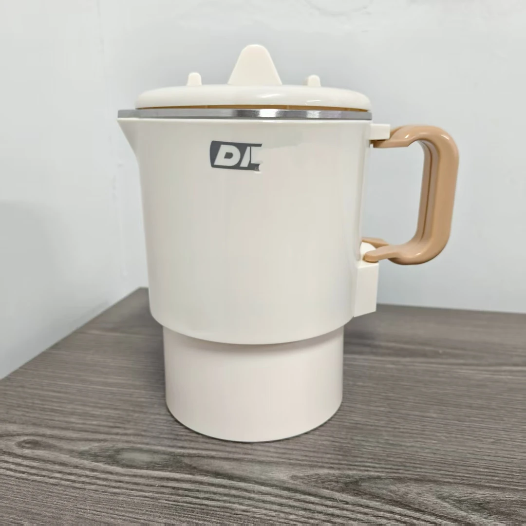 316不锈钢内胆分体式底座0.8L折叠便携烧水壶一壶多用