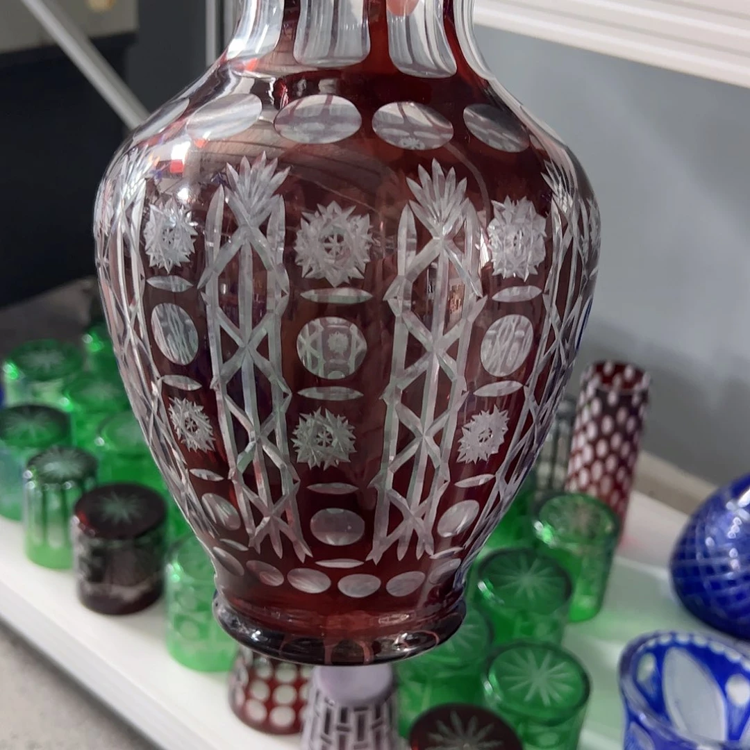 ****木手柄款水晶玻璃如图一个