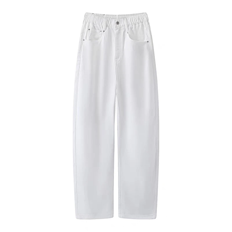 1818夏季2025新款时尚休闲宽松百搭香蕉直筒牛仔长裤