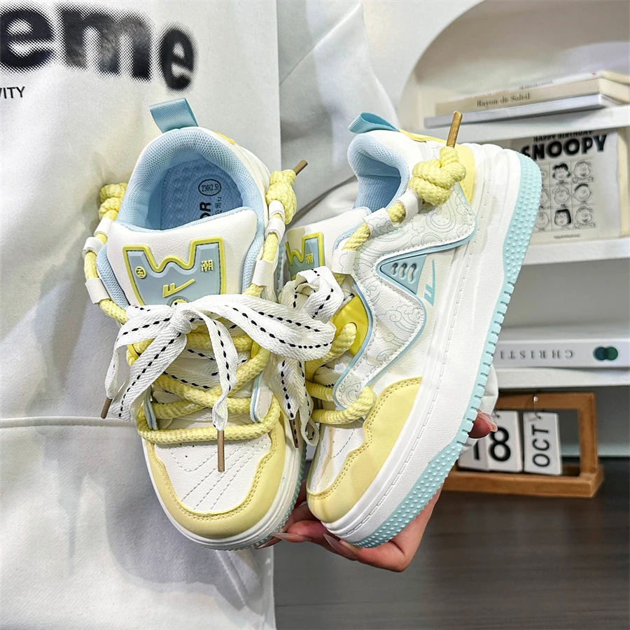 回力女鞋2026休闲国潮学生新款小众厚底增高板鞋女款百搭运动鞋女