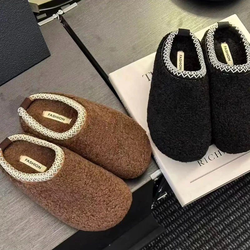 2025新款秋冬季时尚百搭厚底增高毛毛拖鞋女外穿高级感气质包头拖
