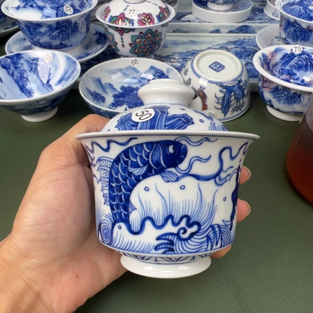 木木景德镇纯手工纯手绘茶具50