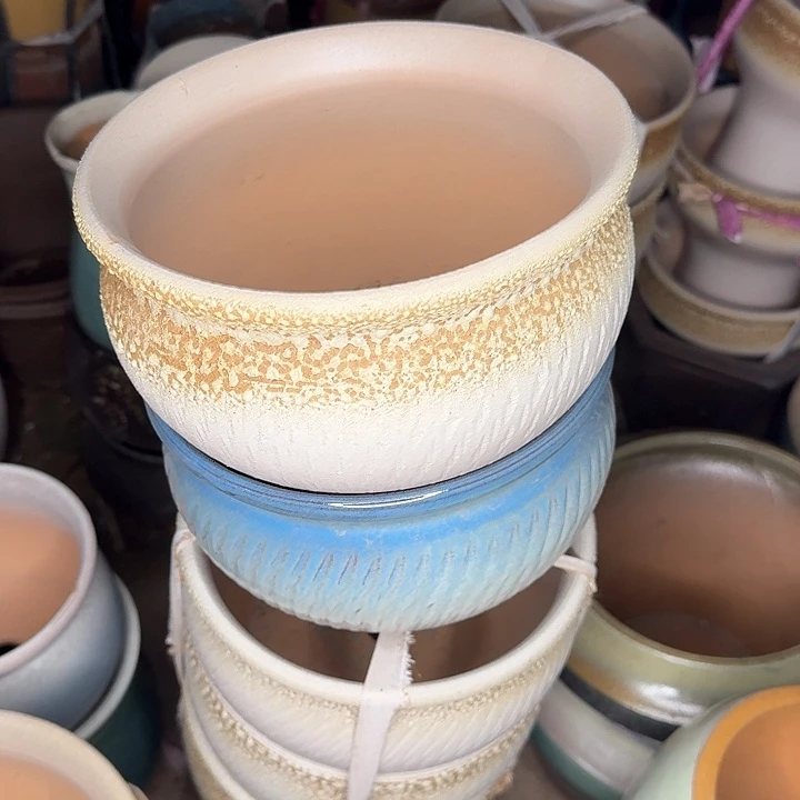 紫砂花盆微瑕花盆处理来啦