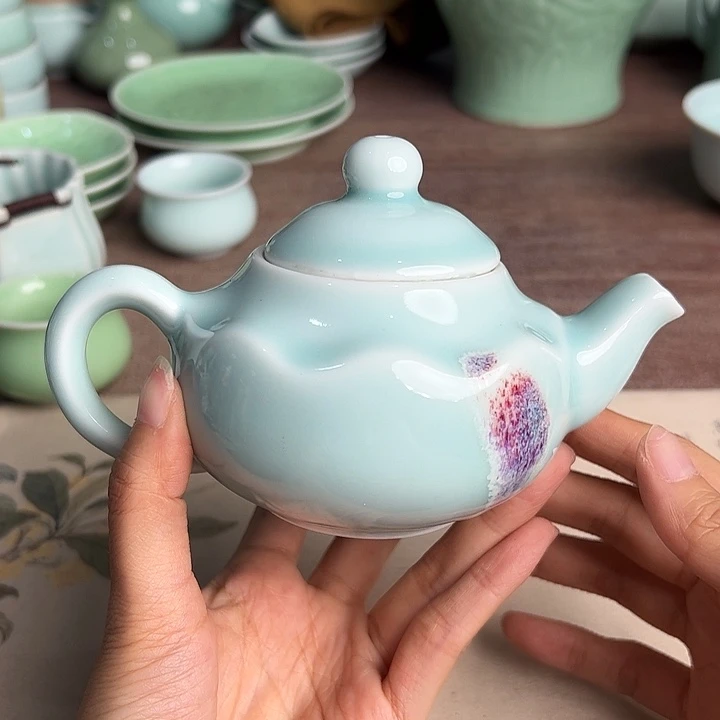 龙泉云间青瓷小米茶器