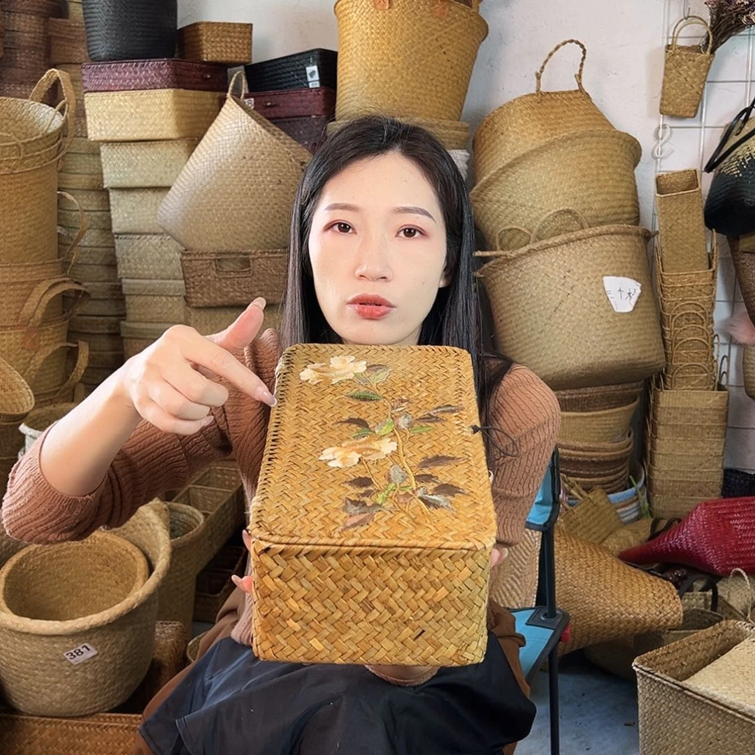 草编草编包/草编收纳盒微瑕疵