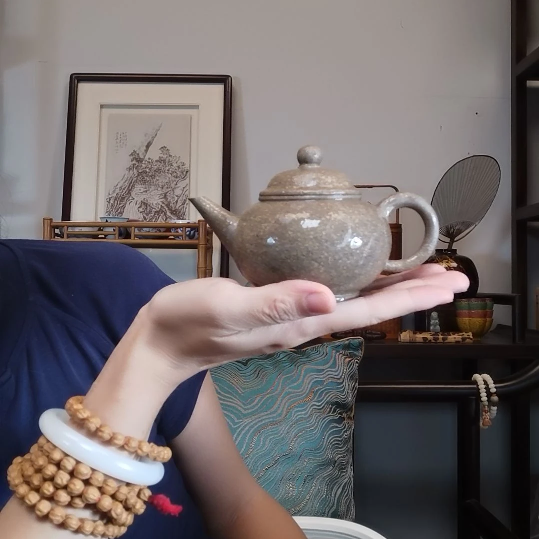 健***人紫砂花盆水平壶全手工