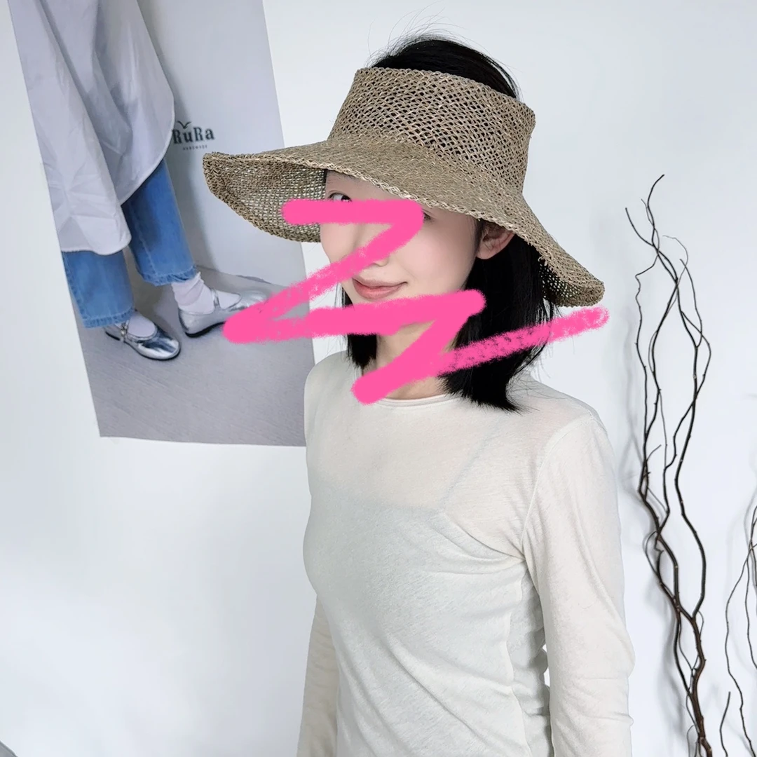 ~.~夏季遮阳复古咸草小草帽