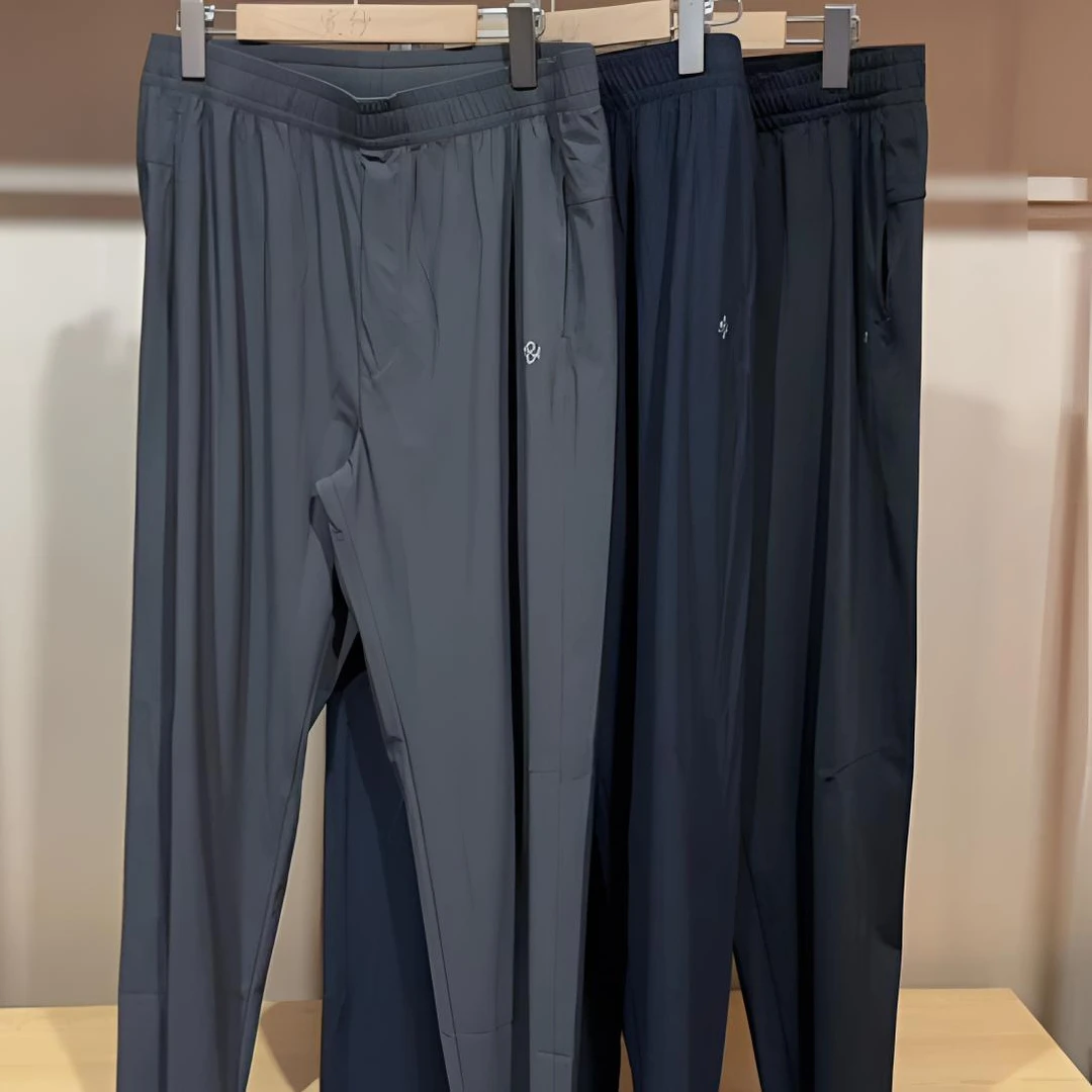 宽纱男士休闲裤运动裤凉感速干亲肤柔软冰感 尺码XL-4XL