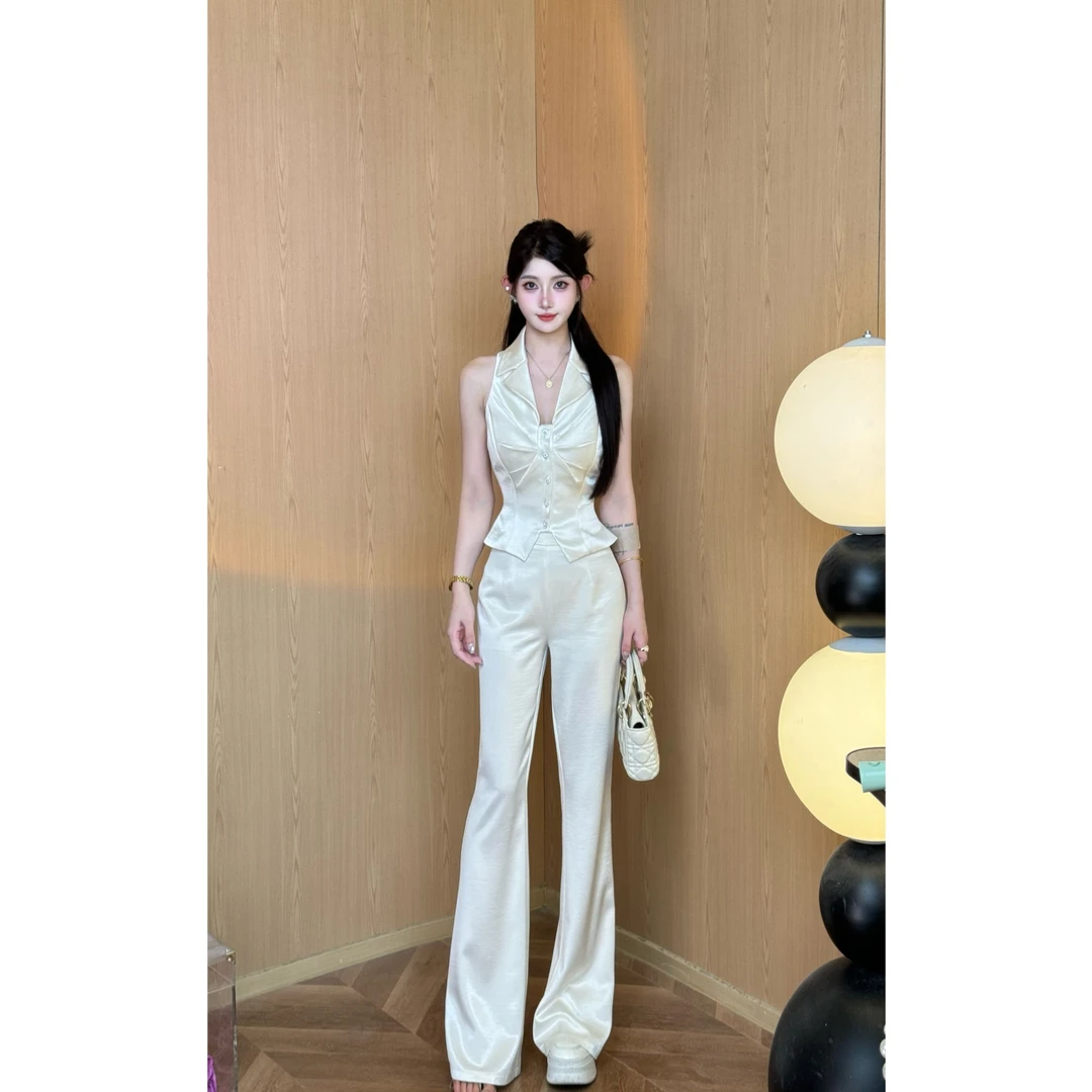 【精选优品】新款休闲风法式INS风时尚套装赫本风无袖25994+25949