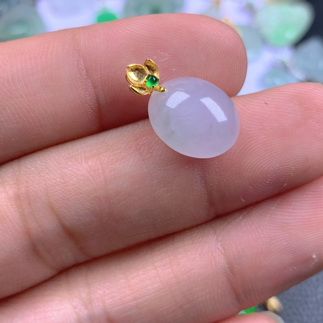 【闪购商品】翡翠18K金镶嵌颈饰翡翠