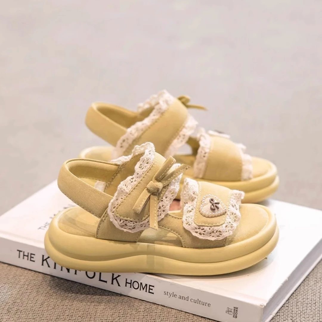 ABC女孩女童凉鞋夏季6-12岁新款百搭运动女宝宝公主鞋外穿休闲