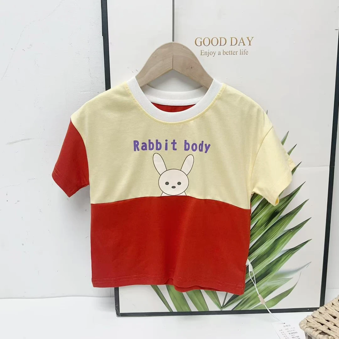 乔治蓝乔9210潮流短袖T恤夏季圆领宽松休闲上衣时尚印花设计