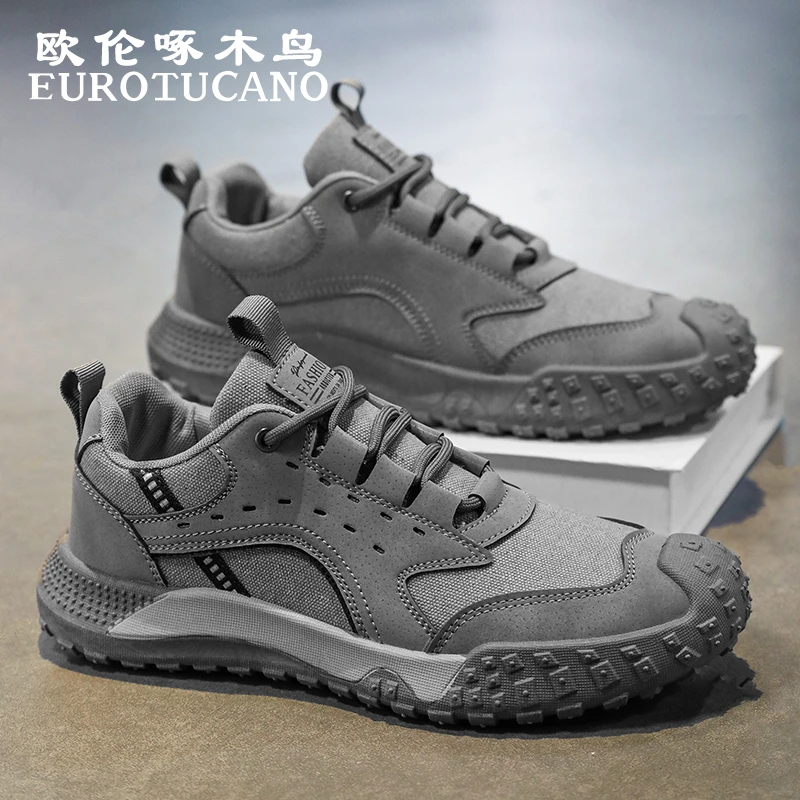 欧伦啄木鸟EUROTUCANO男鞋冬季防滑耐磨劳保工装鞋子男款运动板鞋