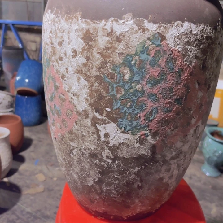 紫砂花盆 高度 41口径26