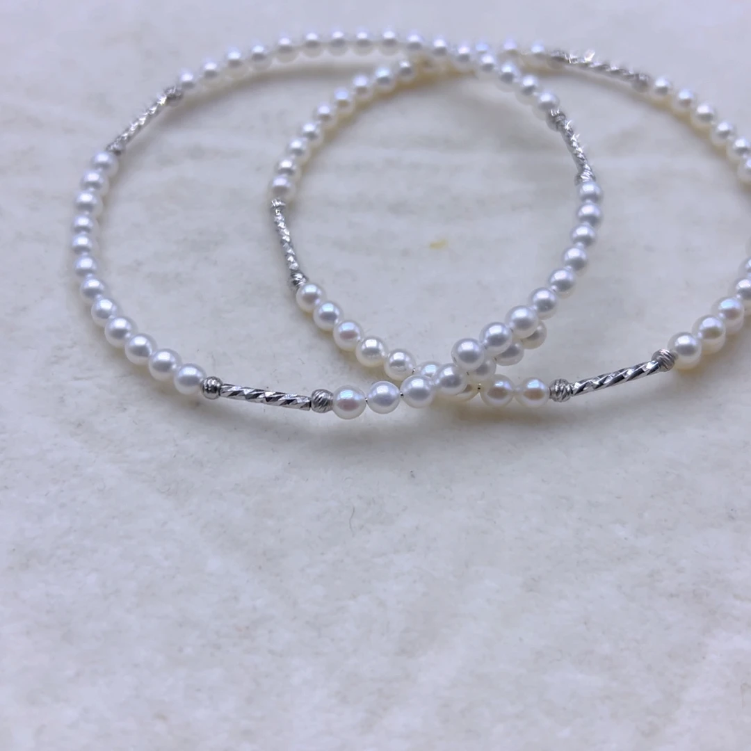 银S925镶嵌淡水珍珠珍珠