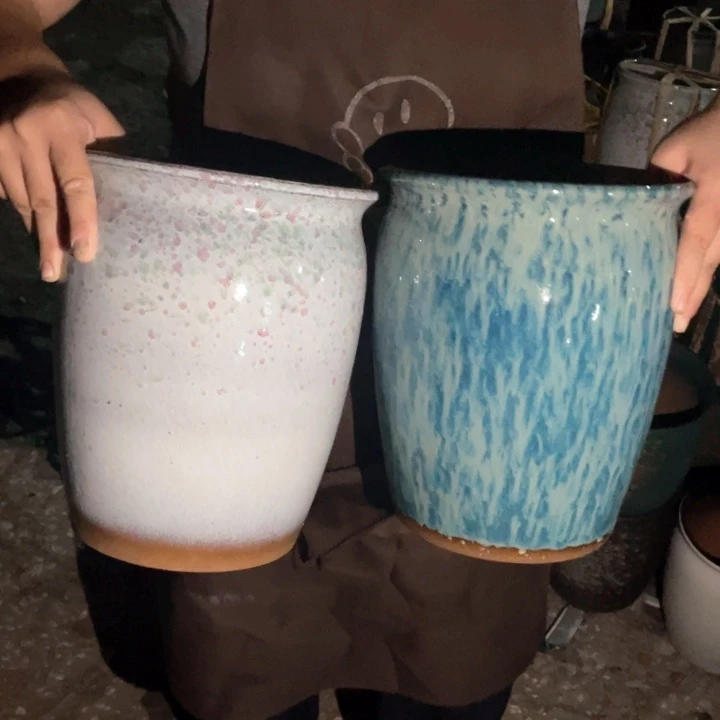 紫砂花盆口20高25正品正品