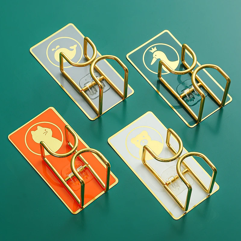 【1个装】卡通脸盆架壁挂钩免打孔粘钩厨房卫生间置物架强力承重MX