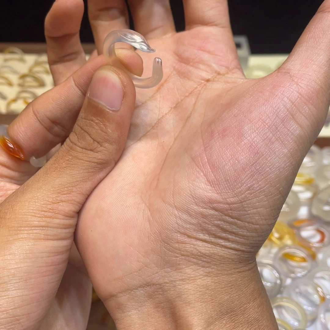 玛瑙/玉髓未镶嵌戒指67号港15