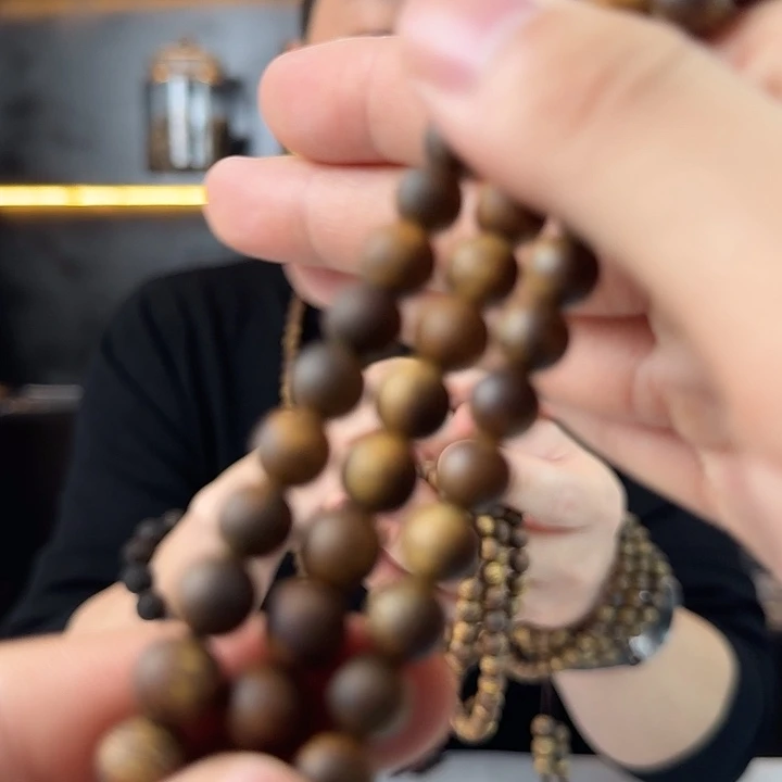 沉香沉香碎屑003卡8多圈圆珠