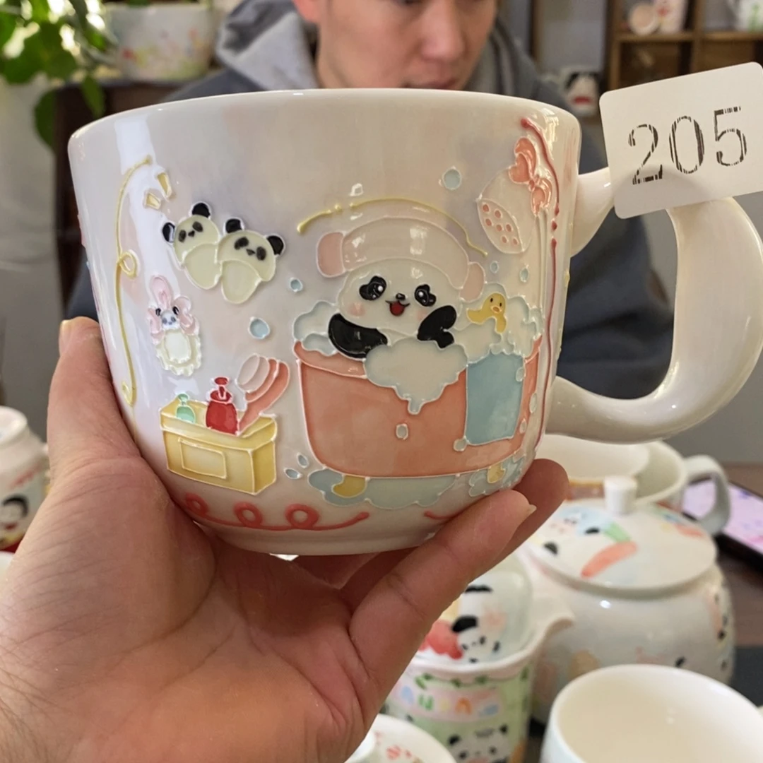 瓷片景德镇釉下彩手绘