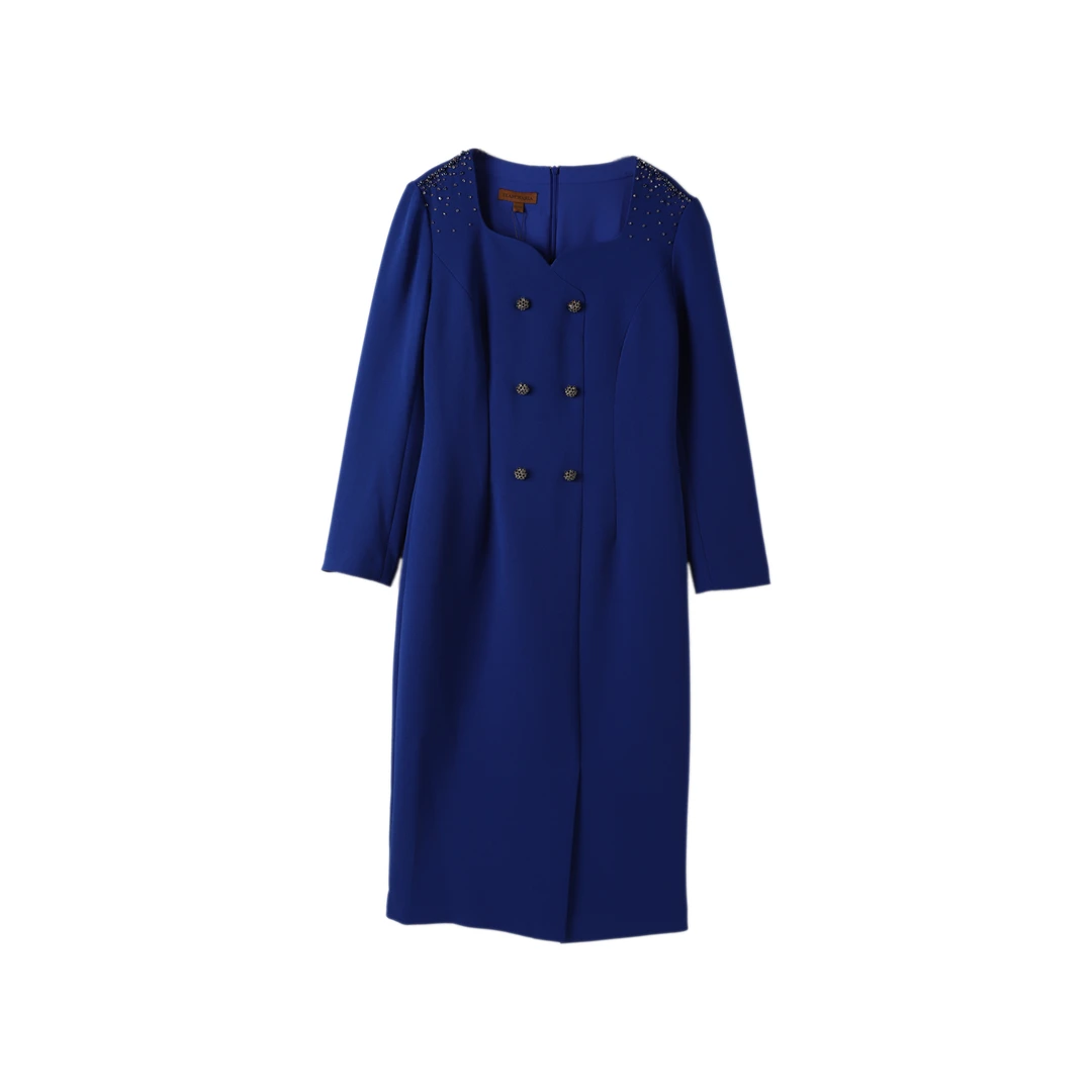 11042-凡诗琪FEARCHARIA-轻奢时尚气质女士秋冬连衣裙