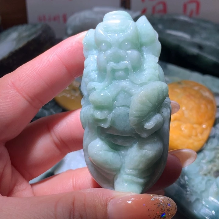 翡翠未镶嵌颈饰保真天然A货翡翠