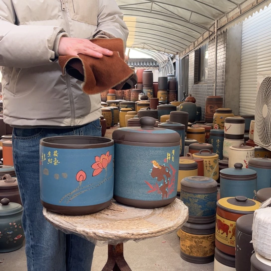 紫砂茶叶罐8 饼茶叶罐