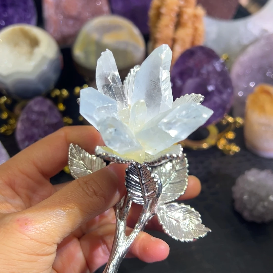 未镶嵌紫晶珠宝半成品52天青石