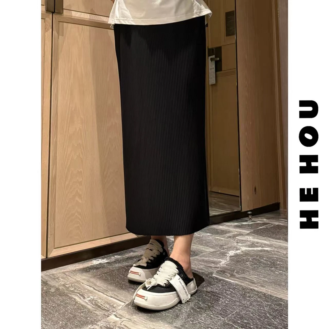 508777 和后大码 百搭显示百搭单身裙直筒时尚气质舒适松半身裙