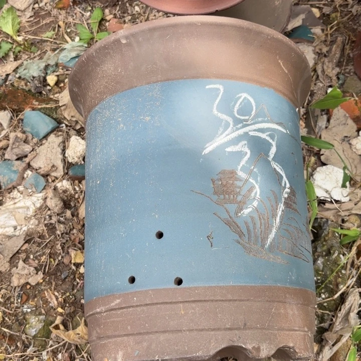 紫砂花盆紫砂的花