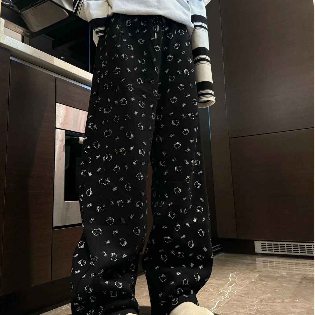 【陶陶推荐】春季新款 设计款显瘦可爱kitty休闲裤 S357   A439