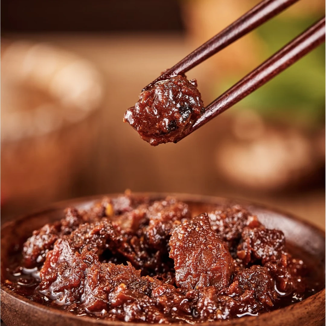 大块牛肉块酱香菇牛肉酱下饭酱150克*4瓶