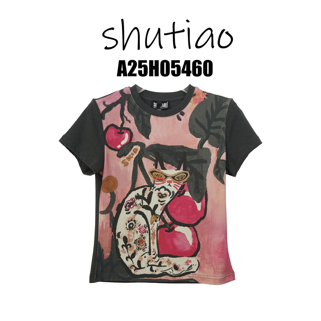 【SHUTIAO】2025秋冬：新款小众设计款T恤A25H05460