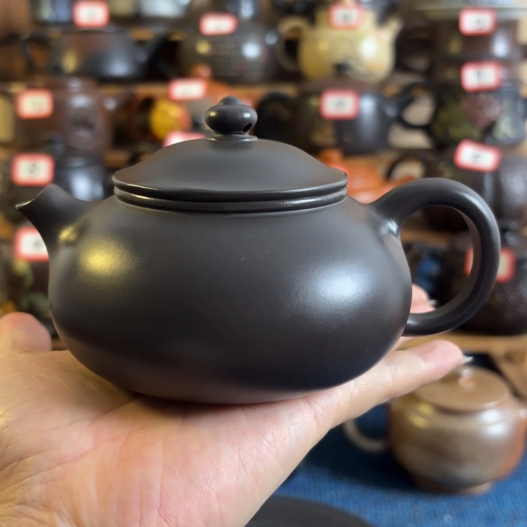 寒江壶云南建水紫陶茶壶200Cc左右微瑕