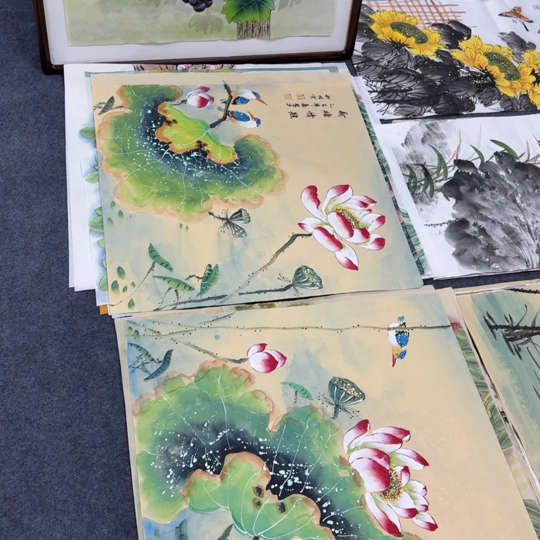 做***子国画68×68画画画画