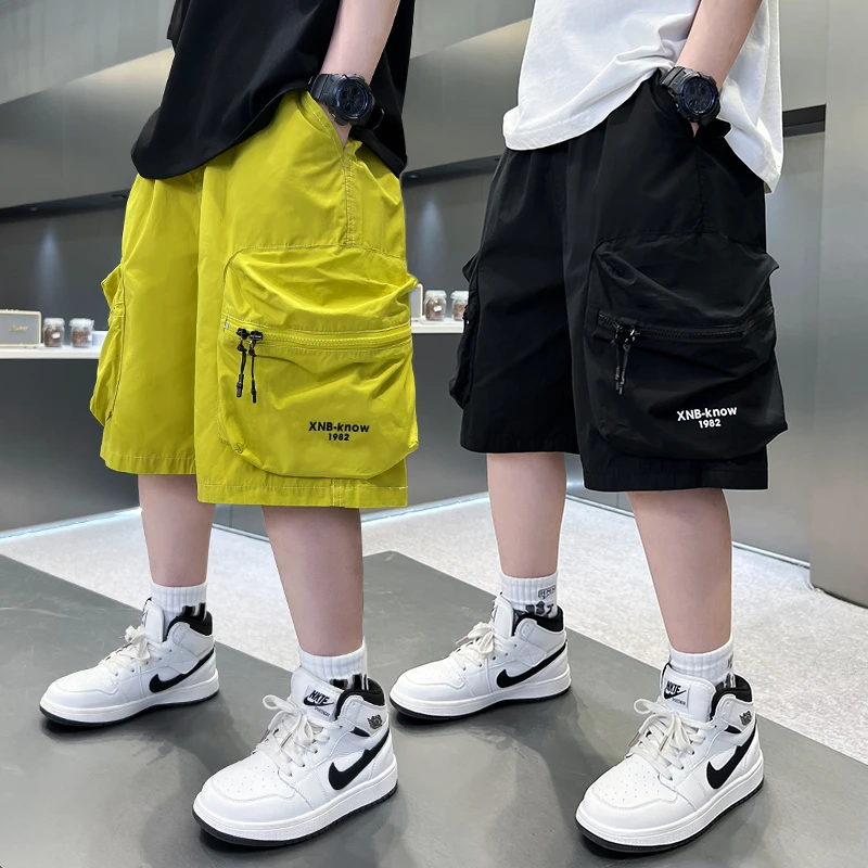 男童工装短裤夏季薄款宽松2025中大童休闲韩版五分裤儿童中裤夏装