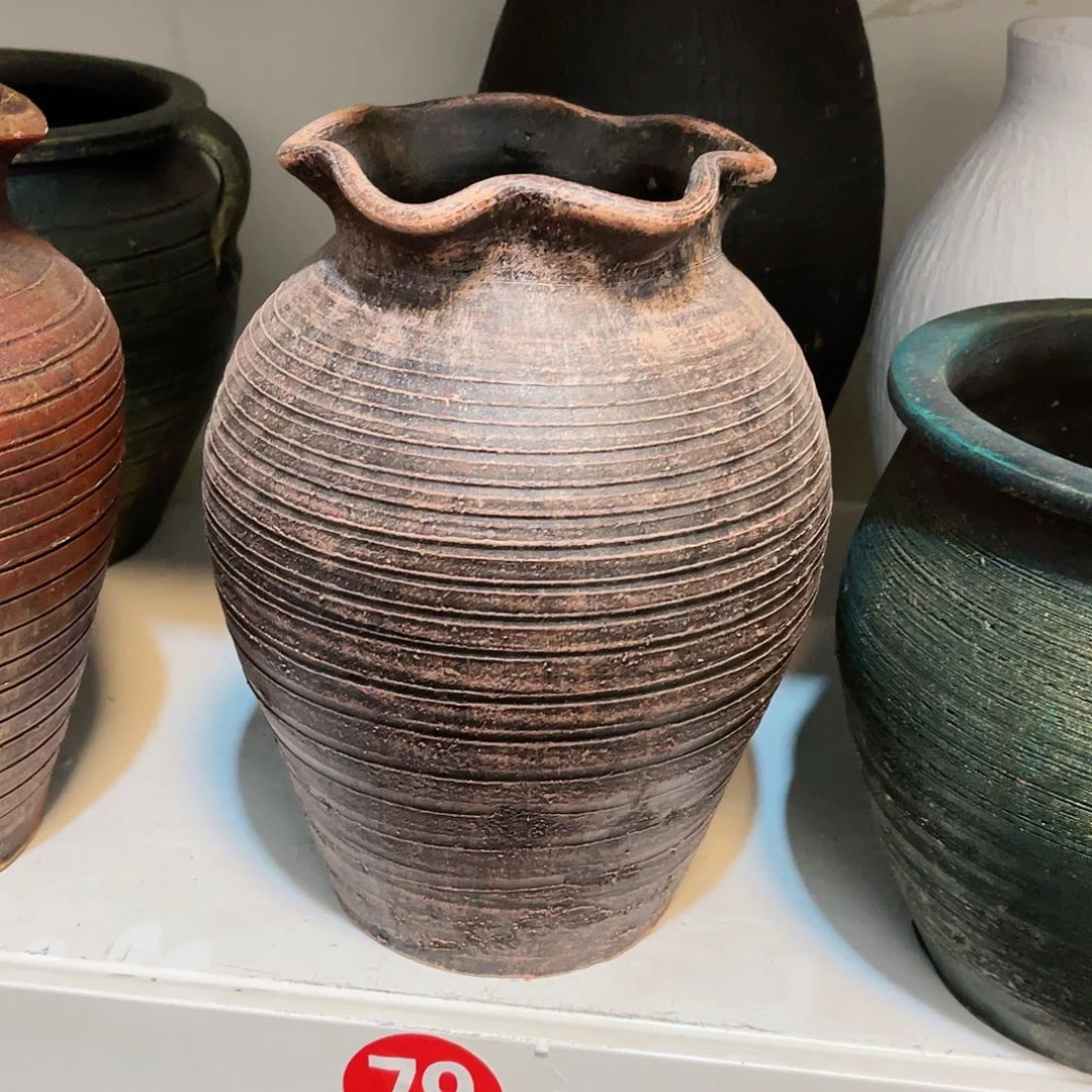 红陶无孔无孔口径13高度24