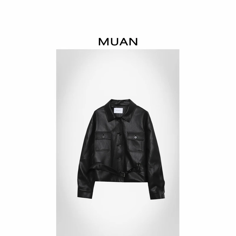 木岸MUAN：《拿破仑皮衣》“拿破仑系列”定制外套皮衣女CQ-YJ-25015