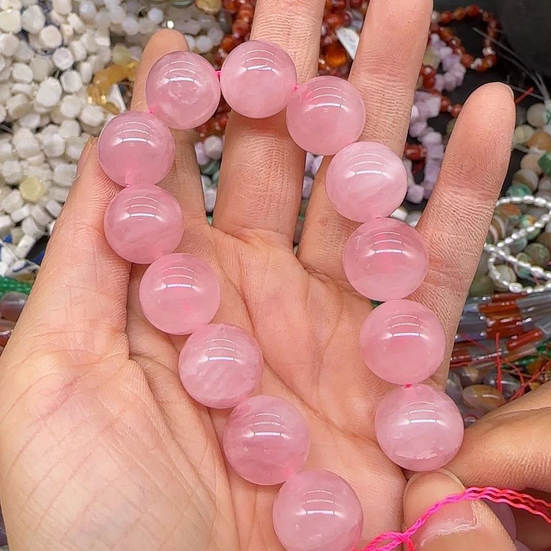 玛瑙/玉髓合金珠宝半成品马粉14mm13颗