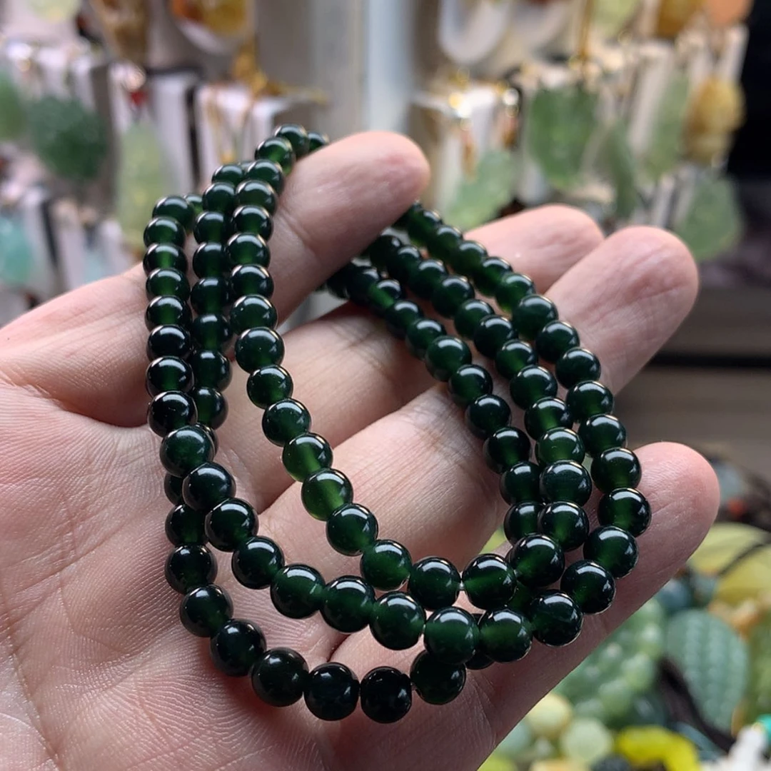 【闪购商品】蛇纹石玉未镶嵌颈饰