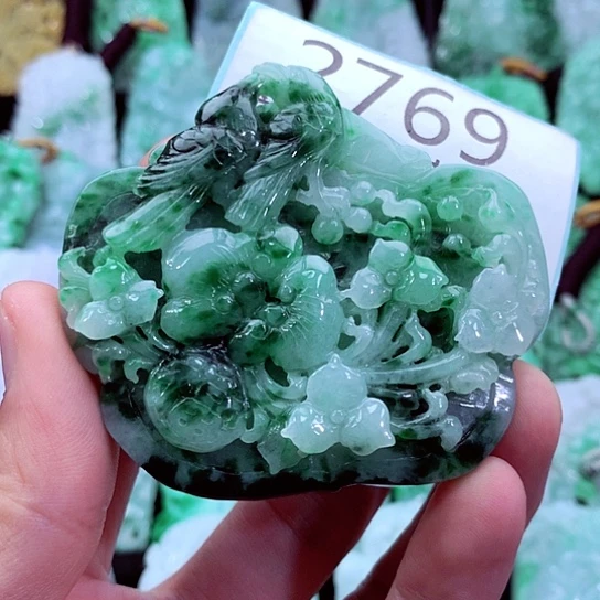 翡翠未镶嵌吊坠(不含链)
